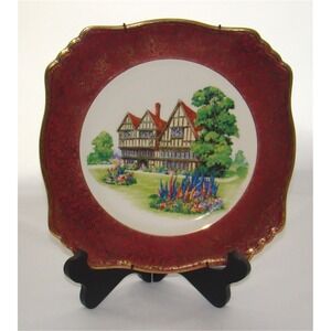 Vintage 1940's Royal Winton Grimwades England Old English Manor House Plate